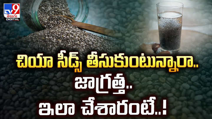 చియా సీడ్స్ తీసుకుంటున్నారా.. జాగ్రత్త.. ఇలా చేశారంటే చియా సీడ్స్ తీసుకుంటున్నారా.. జాగ్రత్త.. ఇలా చేశారంటే
