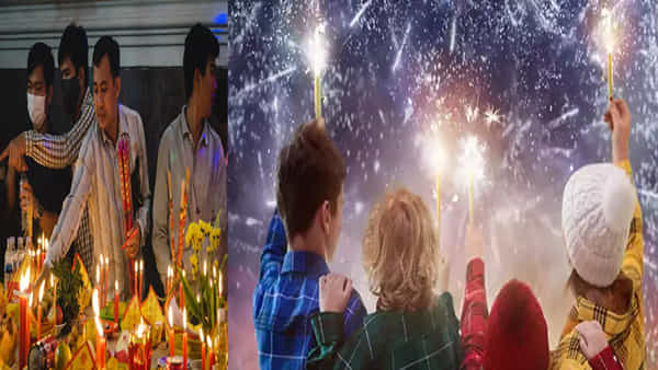 Happy New Year: బకెట్ నీరు విసరడం నుంచి 12 ద్రాక్ష పండ్లు తినడం వరకు.. న్యూ ఇయర్కు వింత పద్ధతుల్లో వెల్కం చెప్పిన దేశాలు..