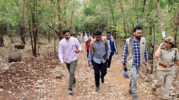 అడవి బాట పట్టిన ముగ్గురు ఐఏఎస్లు.. కాలి నడకన 5 కిలో మీటర్లు