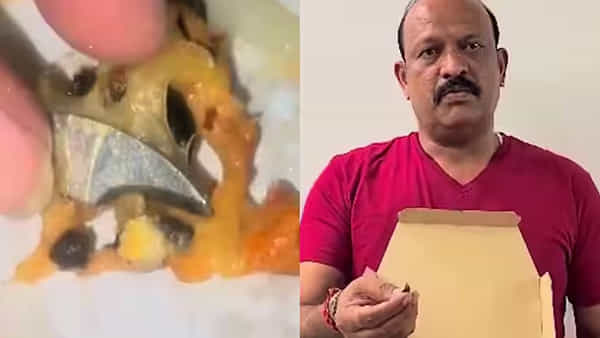 Pizza: బాబోయ్ పిజ్జాలో పవర్ ఫుల్ నైఫ్.. నోట్లో పెట్టుకోగానే షాకైన కస్టమర్