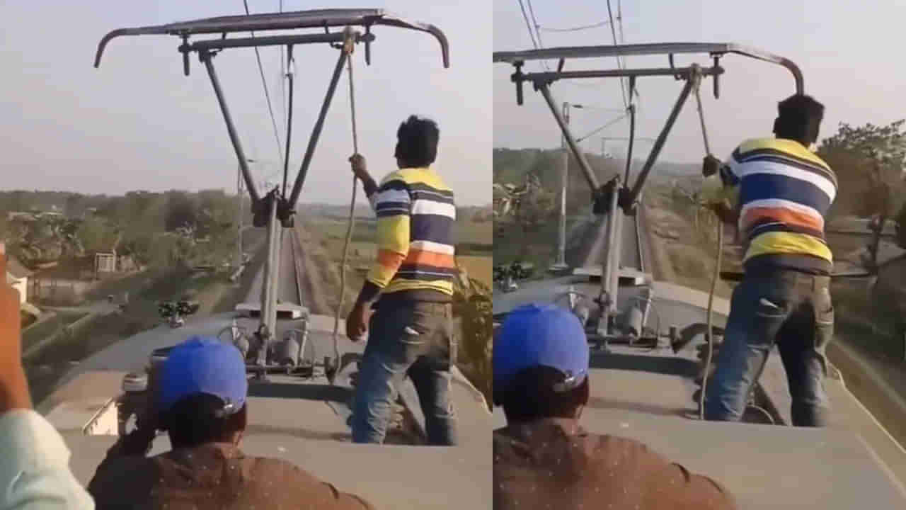 Watch: పోతావురా రేయ్..ఇలాంటి సినిమా స్టంట్లు చేస్తే ఖచ్చితంగా పైకే పోతావ్‌..! ఇంతకీ ఏం చేశాడంటే..