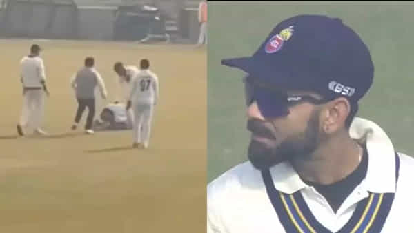 Virat Kohli: సెక్యూరిటీ కళ్లు గప్పి మైదానంలోకి దూసుకొచ్చిని అభిమాని.. నేరుగా కోహ్లీ దగ్గరకు వెళ్లి.. వీడియో