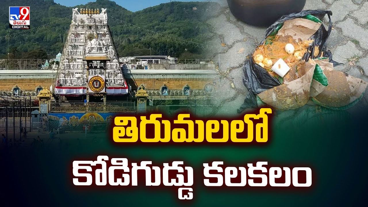 తిరుమలలో కోడిగుడ్డు కలకలం వీడియో