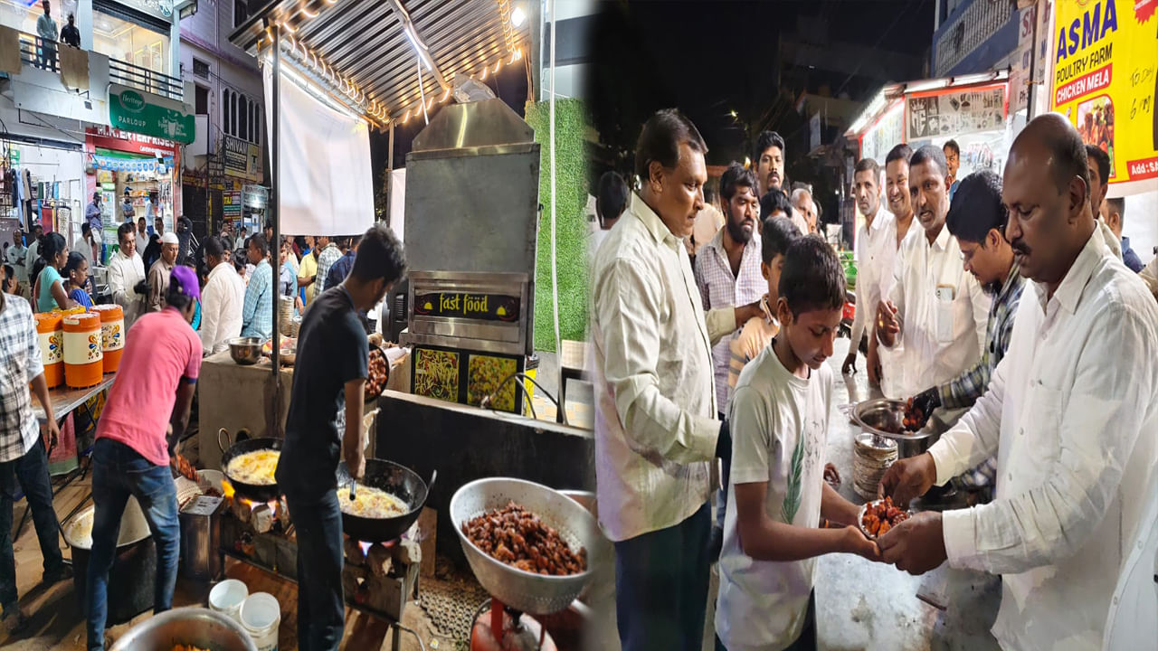 Telangana: అంతా మనదే..! ఉచితంగా ఎగ్, చికెన్ పకోడీలు.. తిన్నోళ్లకు తిన్నంత