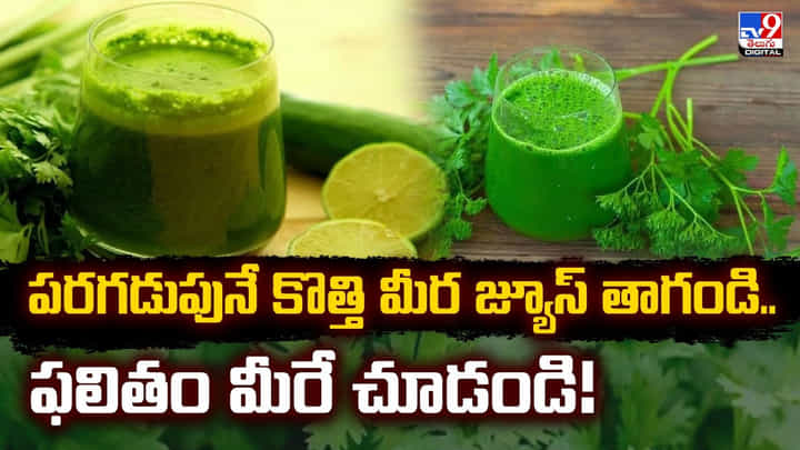 పరగడుపునే కొత్తి మీర జ్యూస్ తాగండి.. ఫలితం మీరే చూడండి! పరగడుపునే కొత్తి మీర జ్యూస్ తాగండి.. ఫలితం మీరే చూడండి!