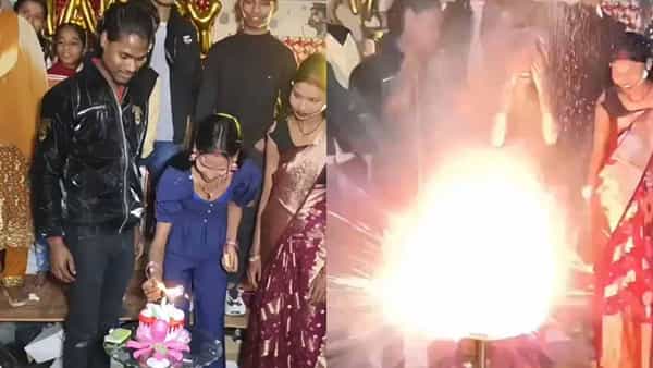 Viral Video: వీళ్ల రీల్స్ పిచ్చి తగలేయా.. బర్త్డేను కాస్త డెత్ డేగా మార్చేట్టున్నారుగా.. కేక్ పేలటంతో..