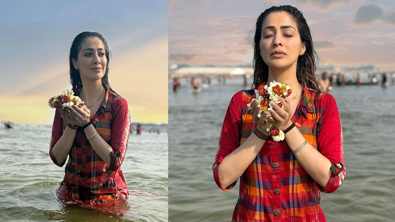  ఈ క్రమంలో ప్రముఖ హీరోయిన్ రాయ్ లక్ష్మి మహా కుంభమేళాను దర్శించుకుంది. అక్కడి పవిత్ర త్రివేణి సంగమంలో పుణ్య స్నానం ఆచరించింది.
