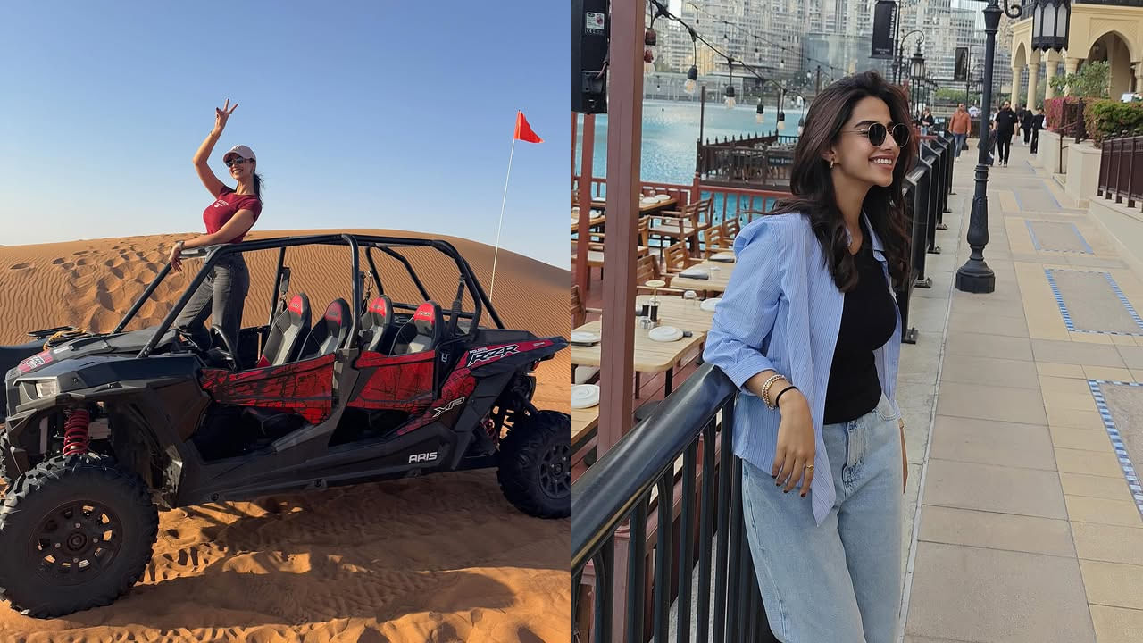 అందుకే కాస్త రిలాక్సేషన్ కోసం కుటుంబంతో కలిసి దుబాయ్ వెళ్లారు మీనాక్షి. అక్కడి సేద తీరుతున్నారు. ఆమె అక్కడ దిగిన ఫోటోలు సోషల్ మీడియాలో షేర్ చేసారు. అవి వైరల్ అవుతున్నాయిప్పుడు.