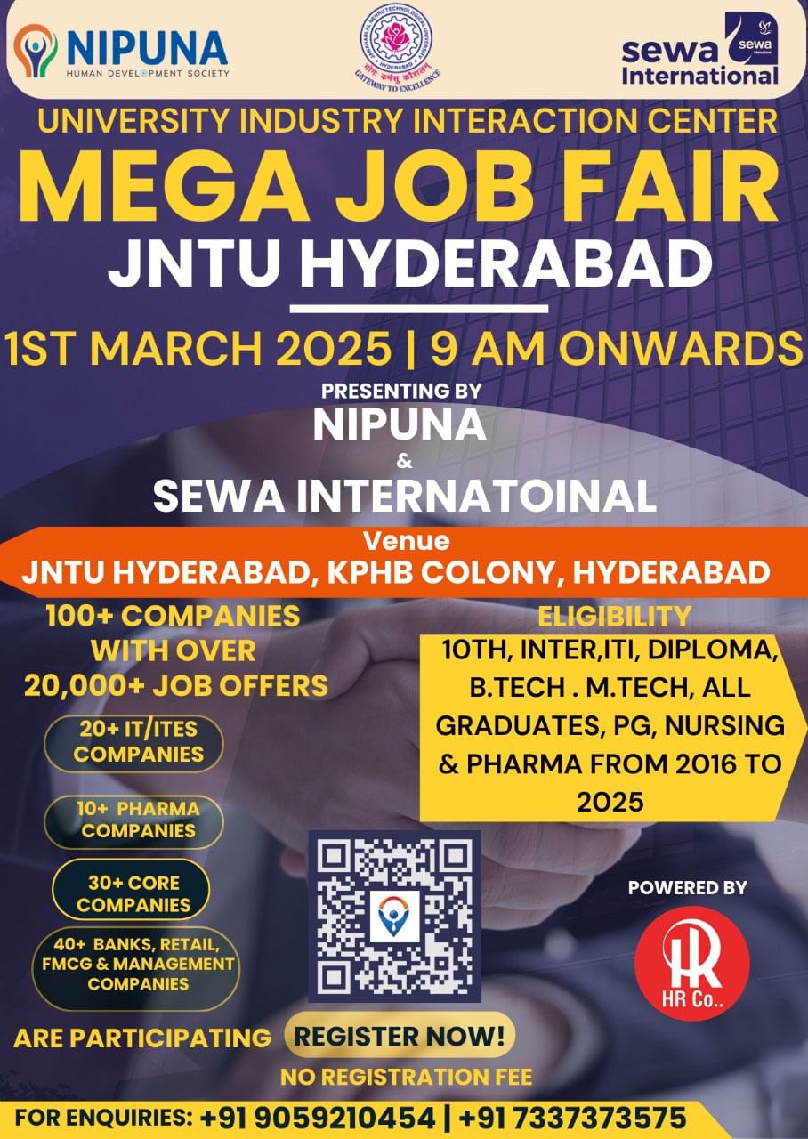 Mega Job Fair 2025 At Jntu