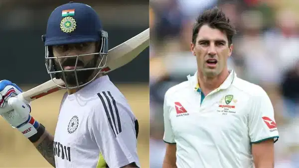 Cummins Sledge Virat: కోహ్లీపై సెటైర్లు వేస్తున్న మిస్టర్ సైలెన్సర్! బ్యాట్ తో ఇచ్చిపడేస్తాడు అంటూ ఫ్యాన్స్ రిప్లై