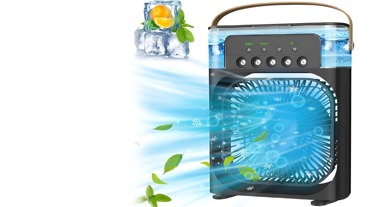 Portable AC: అయ్యారే.! చిన్నది అనుకునేరు.. స్విచ్ ఆన్ చేస్తే మంచు వర్షం కురవాల్సిందే