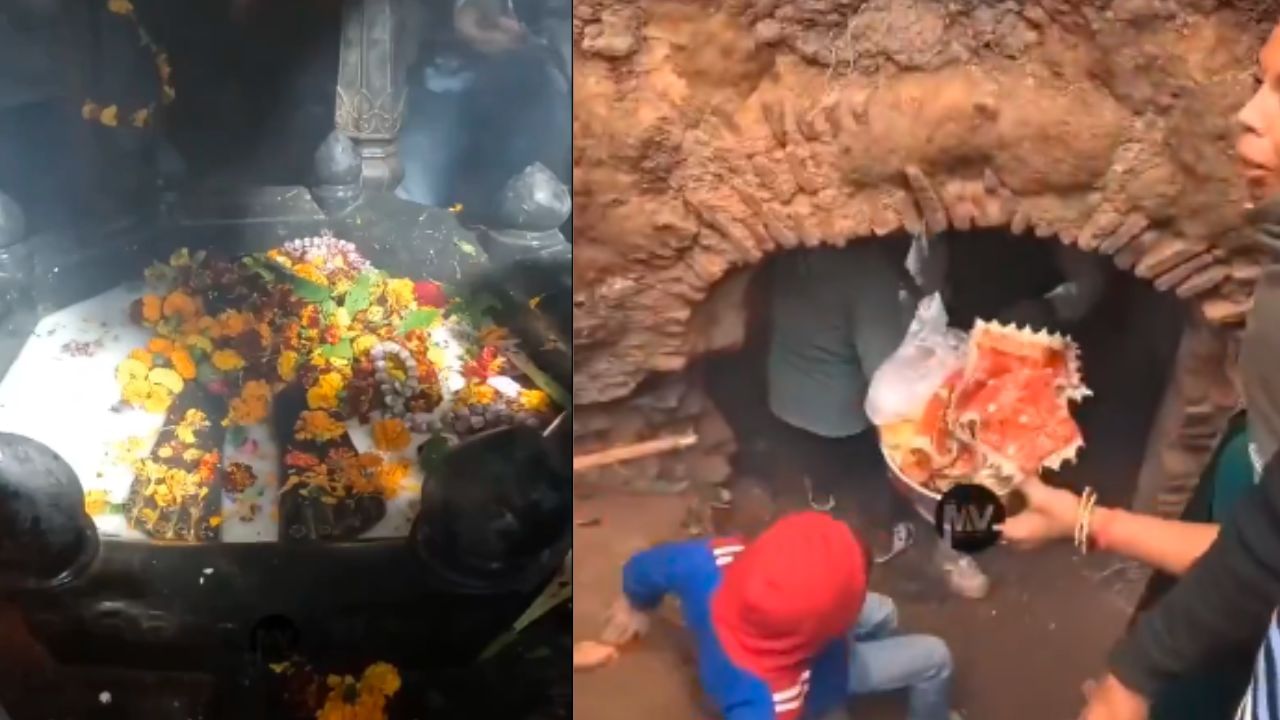 Viral Video: 500 ఏళ్ల శివాలయం అనూహ్యంగా వెలుగులోకి..! పాదముద్రలు.. పురాతన శివలింగం..!