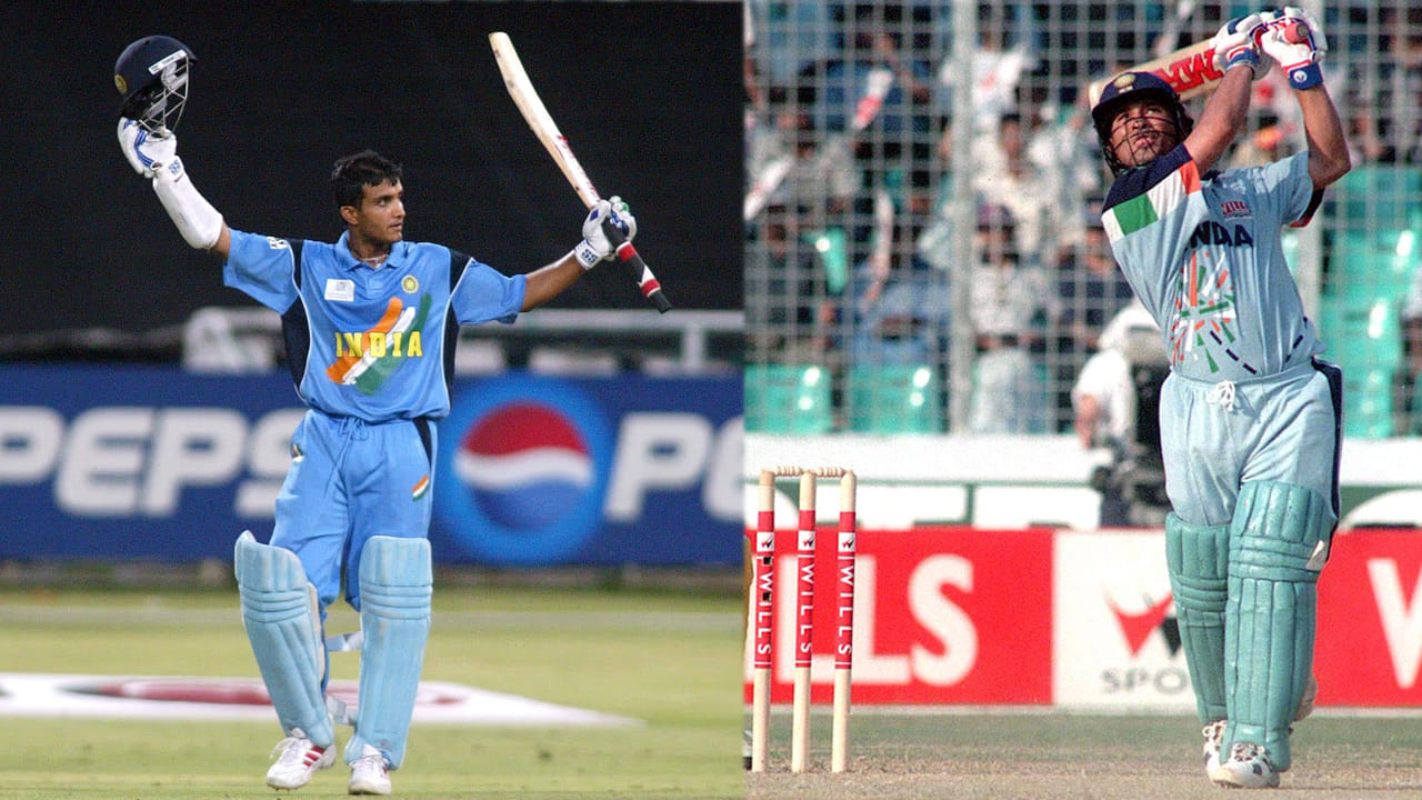 ఐదో స్థానంలో టీమిండియా దిగ్గజ మాజీ కెప్టెన్‌ సౌరవ్‌ గంగూలీ ఉన్నాడు. 2000వ ఏడాది జరిగిన ఛాంపియన్స్‌ ట్రోఫీలో నైరోబీ వేదికగా సౌతాఫ్రికాతో జరిగిన మ్యాచ్‌లో దాదా 141(నాటౌట్‌) పరుగులు చేశాడు. అందులో 11 ఫోర్లు, 6 సిక్సర్లు ఉన్నాయి. ఇక ఆరో స్థానంలో టీమిండియా దిగ్గజ మాజీ క్రికెటర్‌, గాడ్‌ ఆఫ్‌ క్రికెట్‌ సచిన్‌ టెండూల్కర్‌ ఉన్నాడు. 1998లో ఢాకా వేదికగా ఆస్ట్రేలియాతో జరిగిన మ్యాచ్‌లో సచిన్‌ 141 పరుగులు సాధించాడు. అందులో 13 ఫోర్లు, 3 సిక్సులు ఉన్నాయి. 