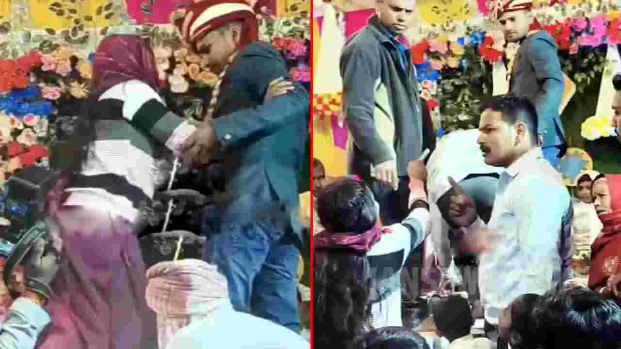 Viral Video: పెళ్లి వేదికపై సంతోషంతో ఫోటోలకు ఫోజులిచ్చిన వరుడు.. ఇంతలో ట్విస్ట్