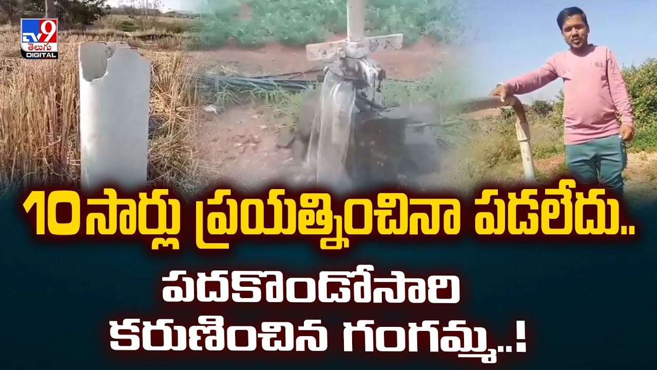 10 సార్లు ప్రయత్నించినా పడలేదు..పదకొండోసారి కరుణించిన గంగమ్మ..! వీడియో