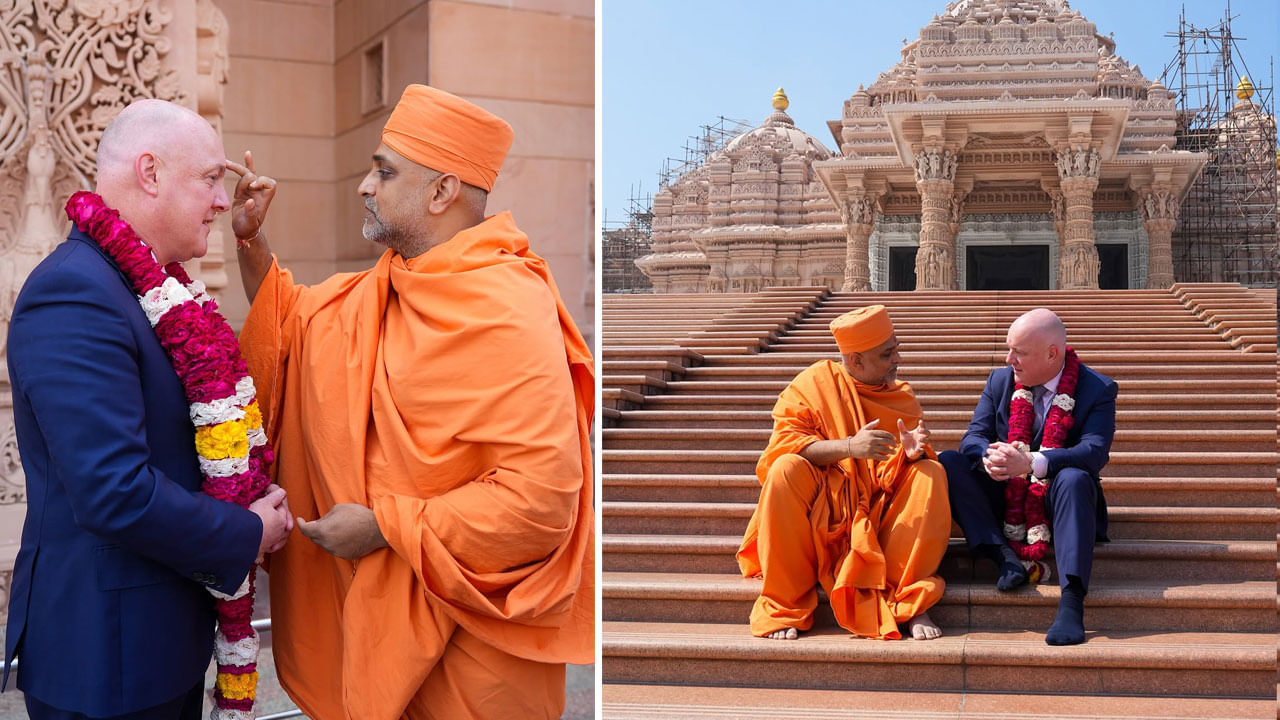 Akshardham Temple: అక్షరధామ్‌ ఆలయాన్ని సందర్శించిన న్యూజిలాండ్ ప్రధాని లక్సన్.. ఏమన్నారంటే..