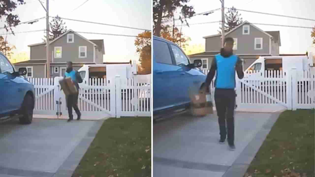 Watch: అతను డెలివరీ బాయా..? స్పైడర్ మ్యానా?  స్టంట్ చూస్తే షాక్ అవ్వాల్సిందే!