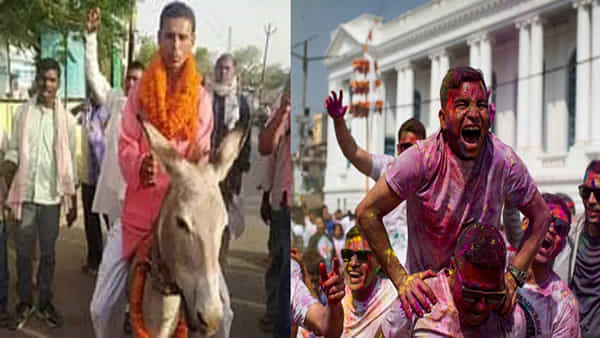 Holi 2025: ఆ గ్రామంలో వింత సంప్రదాయం.. హోలీ రోజున గాడిదపై కొత్త అల్లుడి ఊరేగింపు..