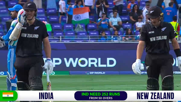 IND vs NZ: బ్రేస్వెల్, మిచెల్ హాఫ్ సెంచరీలు.. టీమిండియా టార్గెట్ 252