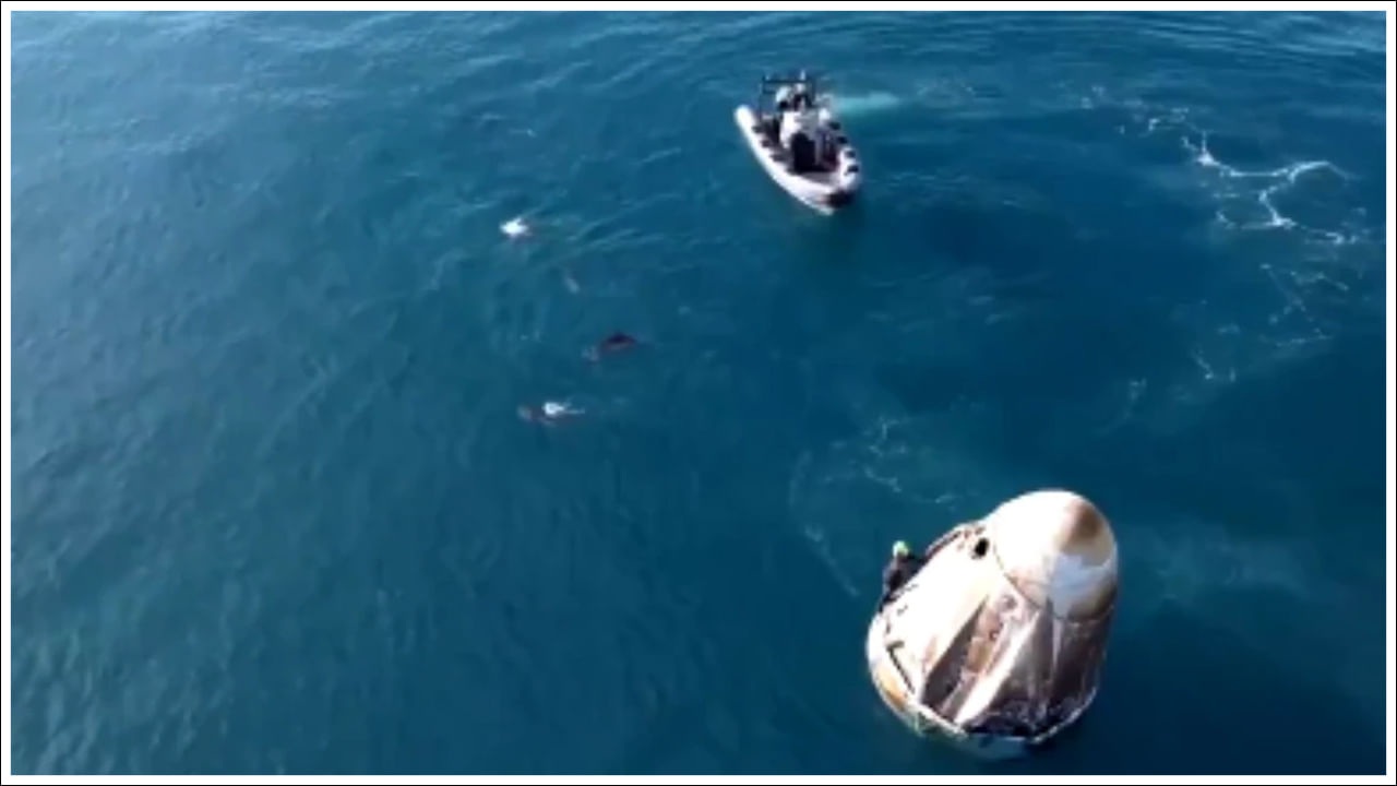 Sunita Williams: సముద్రంలో సునీత విలియమ్స్కు స్వాగతం పలికిన డాల్ఫిన్స్.. వీడియో వైరల్