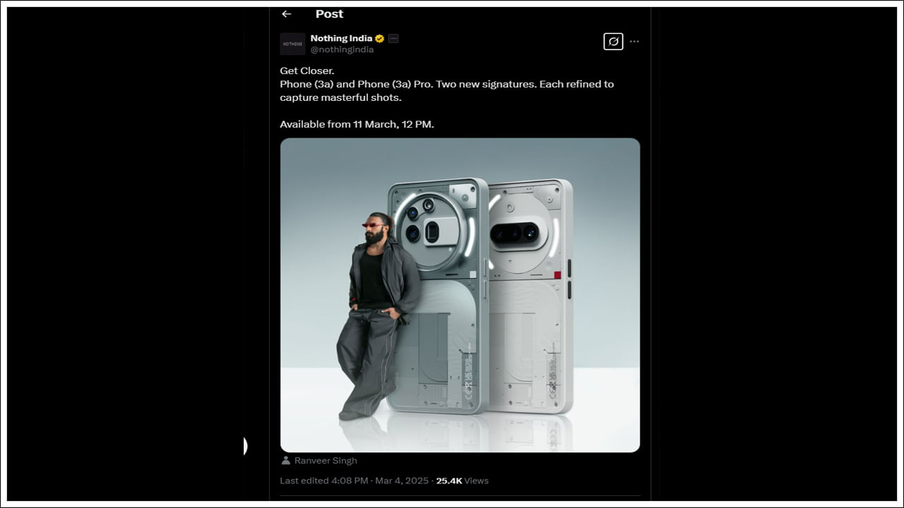 కెమెరా పరంగా ఈ స్మార్ట్‌ఫోన్ దాని మునుపటి సిరీస్ కంటే మెరుగ్గా ఉంది. నథింగ్ ఫోన్ (3a) ప్రోలోని ప్రాథమిక కెమెరా 50 మెగాపిక్సెల్‌లు. మరోవైపు నథింగ్ ఫోన్ (3a)లో 50 మెగాపిక్సెల్‌ల ప్రాథమిక కెమెరా లభిస్తుంది. సెల్ఫీల కోసం నథింగ్ ఫోన్ (3a) సెల్ఫీలు, వీడియో కాలింగ్ కోసం 32-మెగాపిక్సెల్ ఫ్రంట్ కెమెరాను కలిగి ఉంది. ఇది కాకుండా, మీరు నథింగ్ ఫోన్ (3a) ప్రోలో 50-మెగాపిక్సెల్ ఫ్రంట్ కెమెరాను పొందవచ్చు.