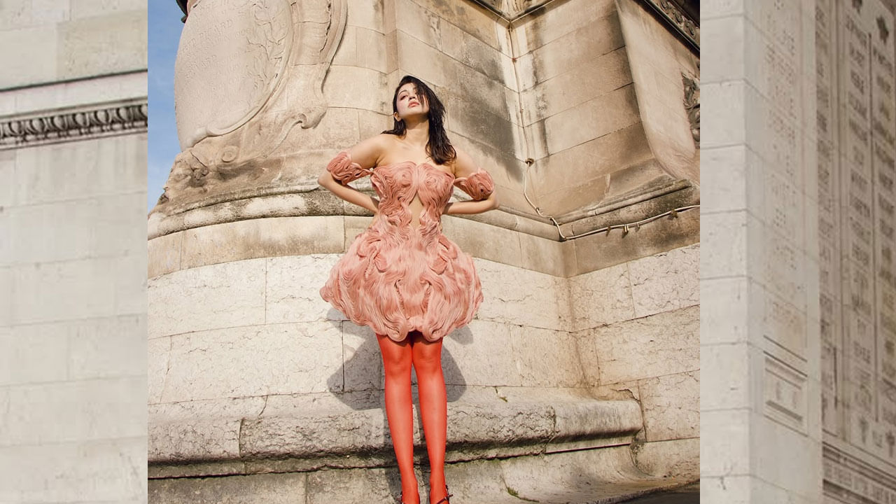 తాజాగా ఈ ముద్దుగుమ్మ తన అందాలతో మత్తెక్కించింది. ఏకంగా చూయింగ్ గమ్ డ్రెస్‌లో దర్శనం ఇచ్చింది. ఈ ఫొటోల్లో ఈ అమ్మడు చూడటానికి చాలా బ్యూటిఫుల్‌గా కనిపిస్తుంది. ప్రస్తుతం ఈ ఫొటోలు నెట్టింట తెగ వైరల్ అవుతున్నాయి.