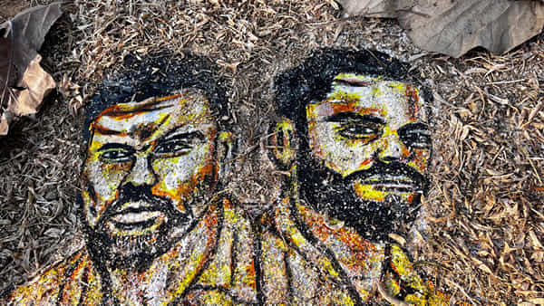 Rohit - Virat: ఆకట్టుకుంటున్న రోకో శాండ్ ఆర్ట్.. కుప్పం కళాకారుడి అద్భుత సృష్టి