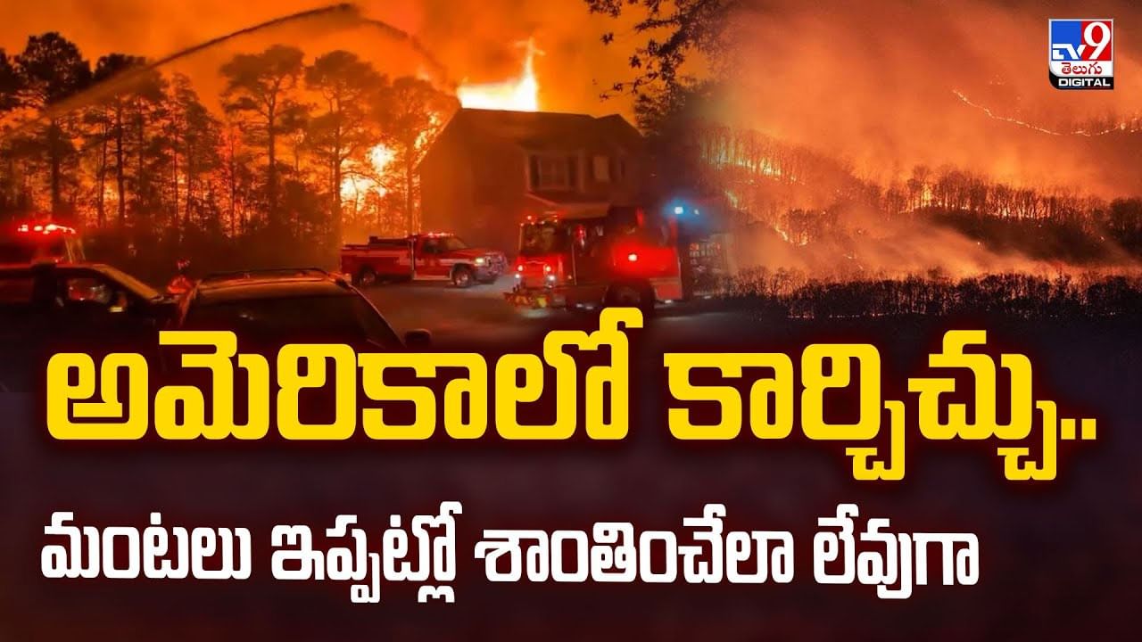అమెరికాలో కార్చిచ్చు.. మంటలు ఇప్పట్లో శాంతించేలా లేవుగా వీడియో