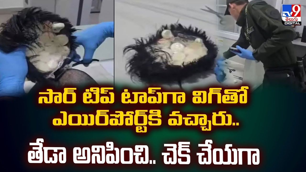 సార్ టిప్‌ టాప్‌గా విగ్‌తో ఎయిర్‌పోర్ట్‌కి వచ్చారు.. తేడా అనిపించి.. చెక్ చేయగా…