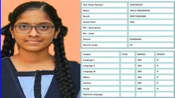 AP 10th Class State Topper 2025: టెన్త్ ఫలితాల్లో కాకినాడ బాలిక సత్తా.. ఏకంగా 600కి 600 మార్కులు వచ్చాయ్!