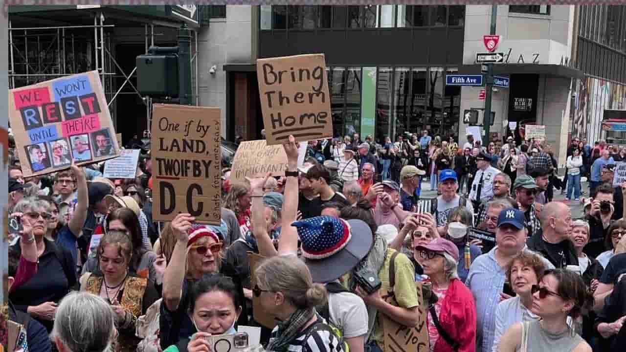 మరోసారి కదం తొక్కిన అమెరికన్లు.. మొన్న ‘హ్యాండ్సాఫ్’.. ఇవాళ యాంటీ ట్రంప్ పేరుతో భారీ నిరసన...!