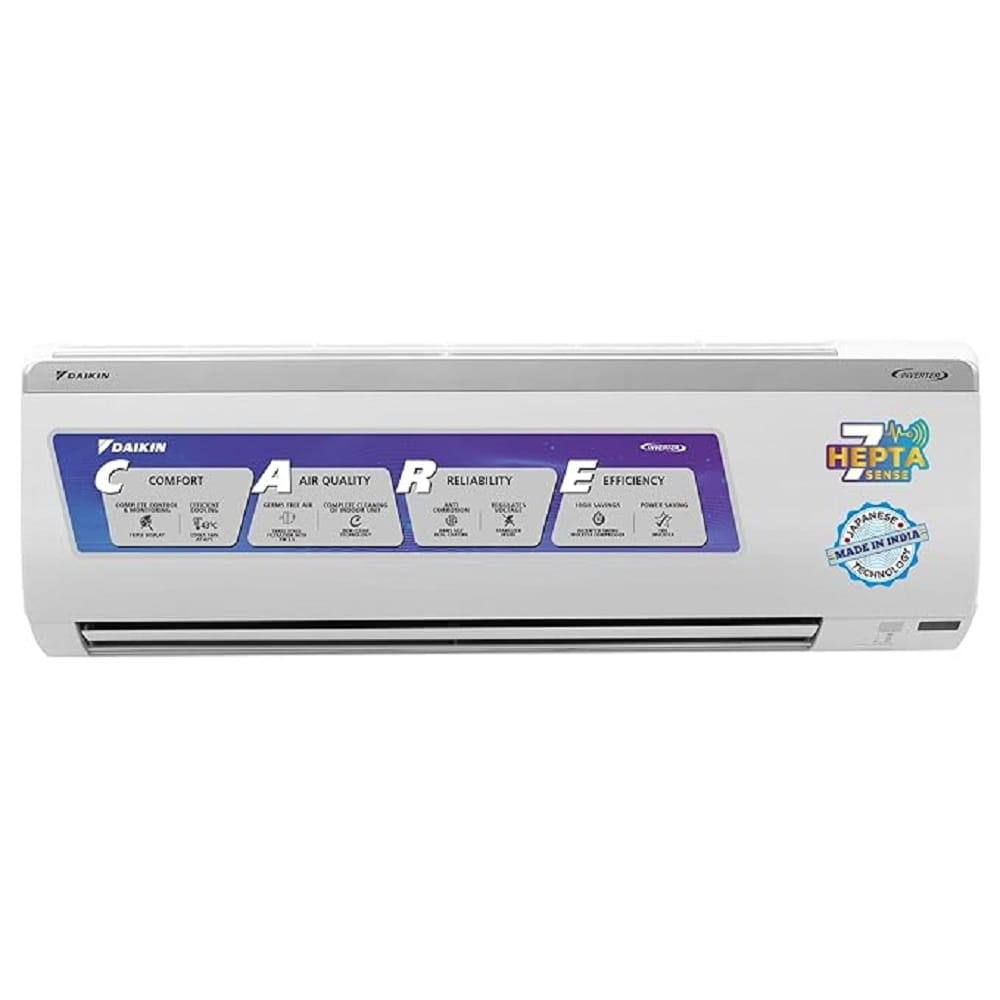 ఎండ ఎక్కువగా ఉండే ప్రాంతాల ప్రజలకు డైకిన్ 1.5 టన్ ఇన్వర్టర్ స్ప్లిట్ ఏసీ చక్కగా సరిపోతుంది. దీనిలోని డ్యూ క్లీన్ టెక్నాలజీ, ట్రిపుల్ డిస్ ప్లే కారణంగా చల్లని గాలి బయటకు వస్తుంది. 52 డిగ్రీల ఎండ ఉన్నా సమర్థవంతంగా పనిచేస్తుంది. పీఎం 2.5 ఫిల్టర్ ద్వారా ఆరోగ్యకరమైన గాలి వస్తుంది. అతి తక్కువ శబ్ధంతో అధిక ఆపరేషన్ సామర్థ్యం కలిగి ఉంటుంది. మన్నికైన రాగి కండెన్సర్ కాయిల్, 3 స్టార్ రేటింగ్, ఉత్పత్తిపై ఏడాది, పీసీబీపై 5 ఏళ్లు, కంప్రెసర్ పై 10 ఏళ్ల వారంటీ ఇస్తున్నారు. డైకిన్ ఏసీని అమెజాన్ లో రూ.37,490కి అందుబాటులో ఉంది.