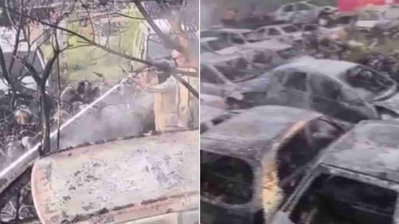 దేశ రాజధానిలో భారీ అగ్ని ప్రమాదం.. 350కి పైగా వాహనాలు దగ్ధం..షాకింగ్‌ వీడియో వైరల్