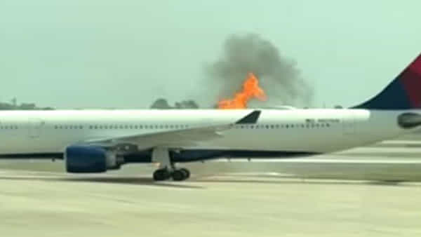 US Delta plane: డెల్టా విమానంలో మంటలు.. తప్పిన పెను ప్రమాదం.. 282 మంది ప్రయాణికులు సురక్షితం..