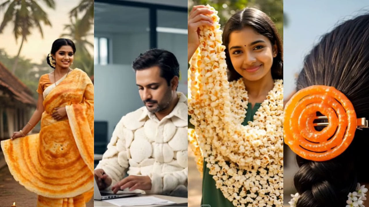 Viral Video: వావ్.. దోసె చీర, జిలేబీ హెయిర్ స్టిక్... ఏఐ టెక్నాలజీతో ఇంత కనికట్టు చేయొచ్చా?