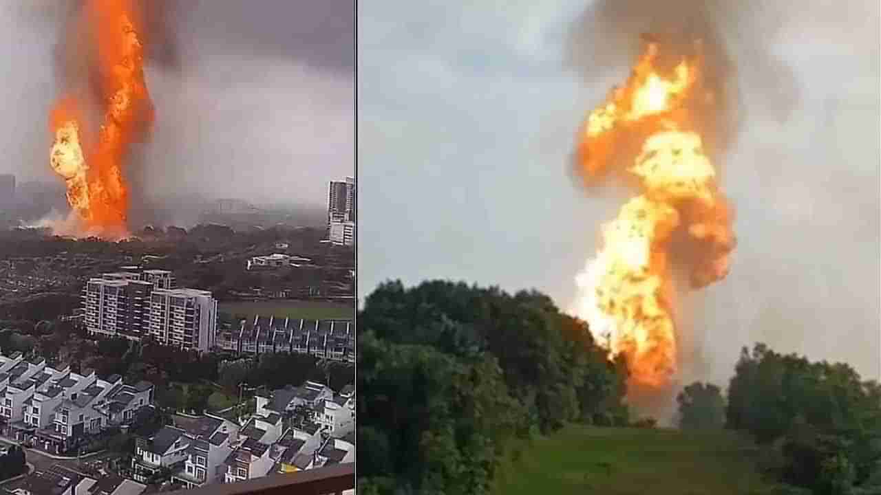 భారీ విస్ఫోటనం.. గ్యాస్ పైప్లైన్ నుంచి ఎగిసిపడుతున్న మంటలు..కిలోమీటర్ల దూరం వరకు..