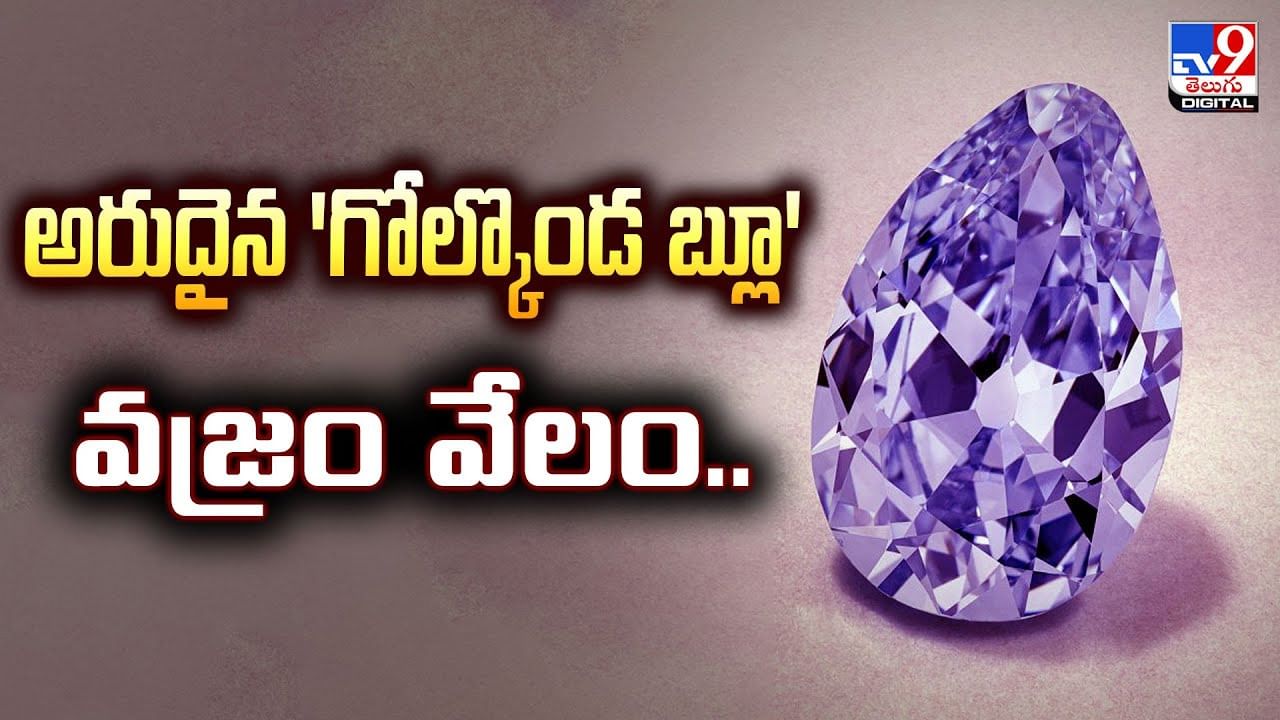 ప్రపంచంలోనే అరుదైన 'గోల్కొండ బ్లూ' వజ్రం వేలం..