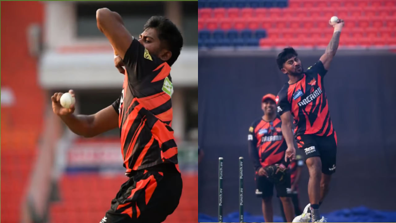 Video: ఎవర్రా నువ్వు ఇంత టాలెంటెడ్ గా ఉన్నావు! రెండు చేతులతో బౌలింగ్‌ చేసిన SRH యంగ్ ప్లేయర్..