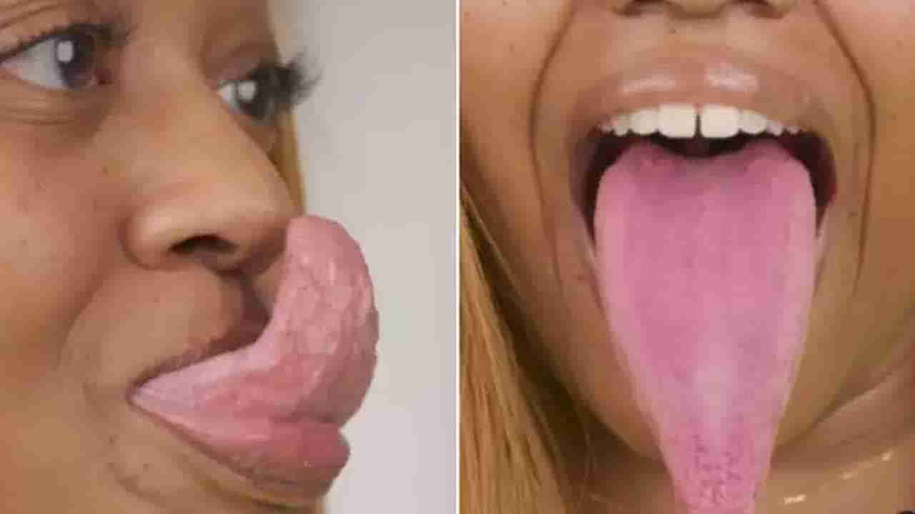 ఓరీ దేవుడో... అది నాలుకా..? నాగు పామా..? ప్రపంచంలోనే అతి పొడవైన నాలుకతో గిన్నిస్ రికార్డుకెక్కిన మహిళ..