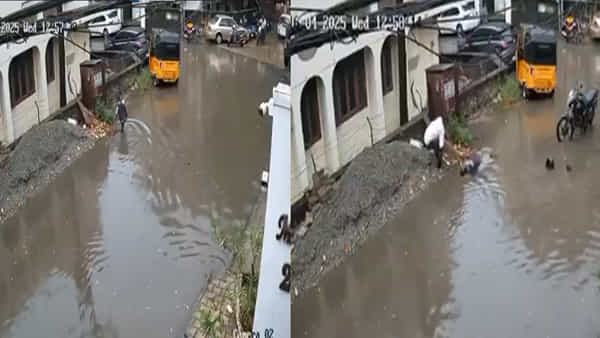 Chennai: సమయానికి దేవుడిలా వచ్చాడు.. ప్రాణాలు పణంగా పెట్టి..!