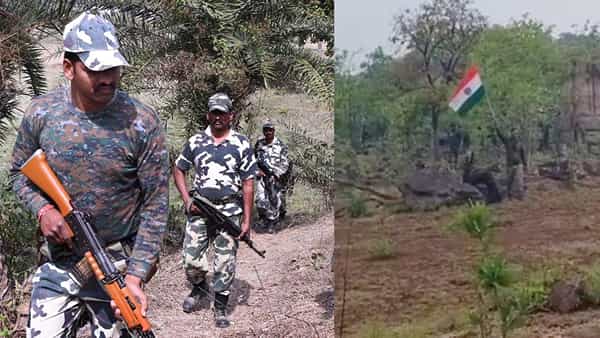 Operation Kagar: ఆపరేషన్ కగార్లో కీలక పురోగతి.. కర్రెగుట్టల్లో జాతీయజెండాను ఎగురవేసిన జవాన్లు..