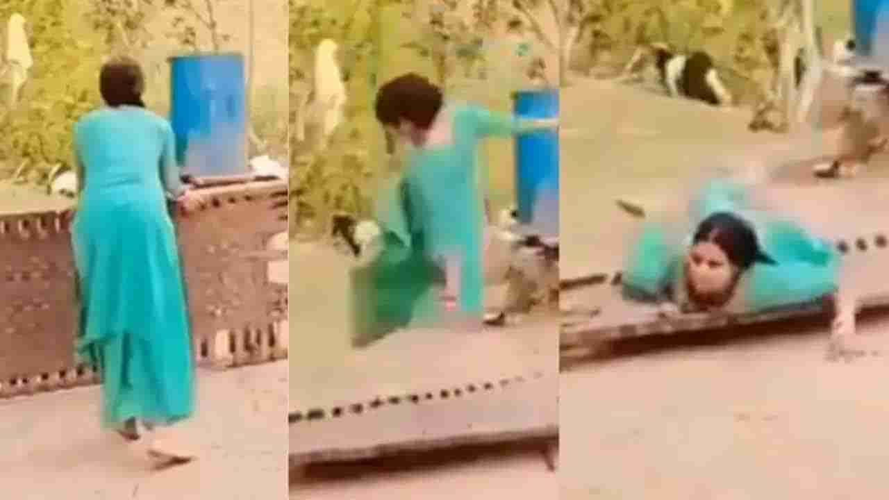 Watch: ఓ మై అక్కో.! నీ ధైర్యానికి హ్యాట్సాఫ్.. ఈమె స్టంట్ చూస్తే కళ్లు తేలేస్తారు