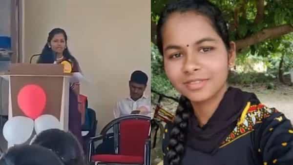 Viral Video: కాలేజీ ఫేర్వెల్ పార్టీలో ప్రసంగిస్తూ కుప్పకూలిన విద్యార్ధిని.. షాకింగ్ వీడియో చూశారా?