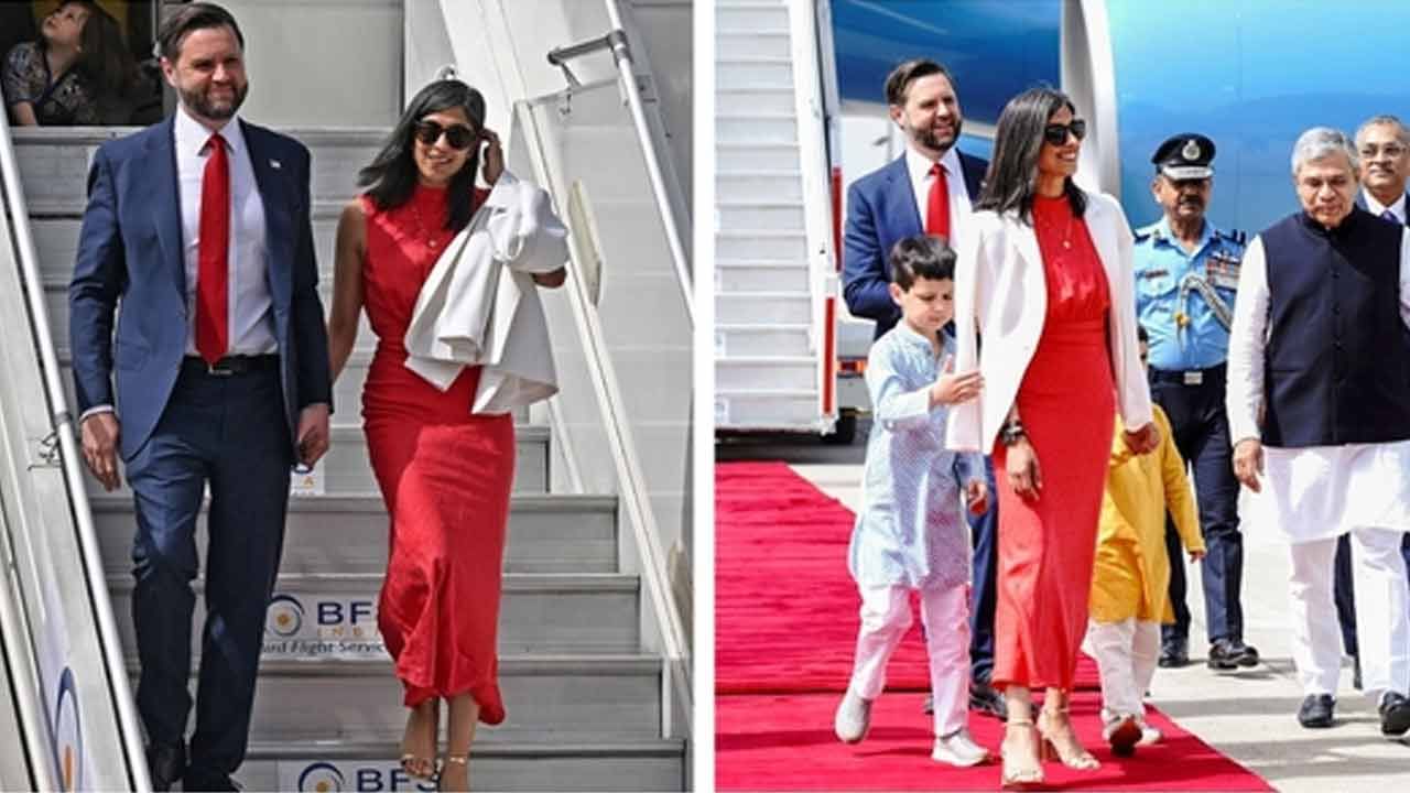 ఏ దేశమేగినా.. భారతీయ మూలాలు మర్చిపోని ఉషా వాన్స్‌.. సంప్రదాయం ఉట్టిపడేలా..