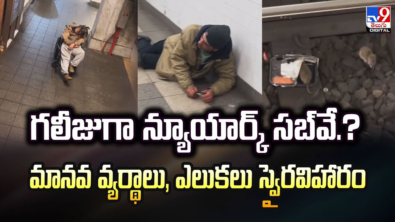 గలీజుగా న్యూయార్క్‌ సబ్‌వే.? వీడియో