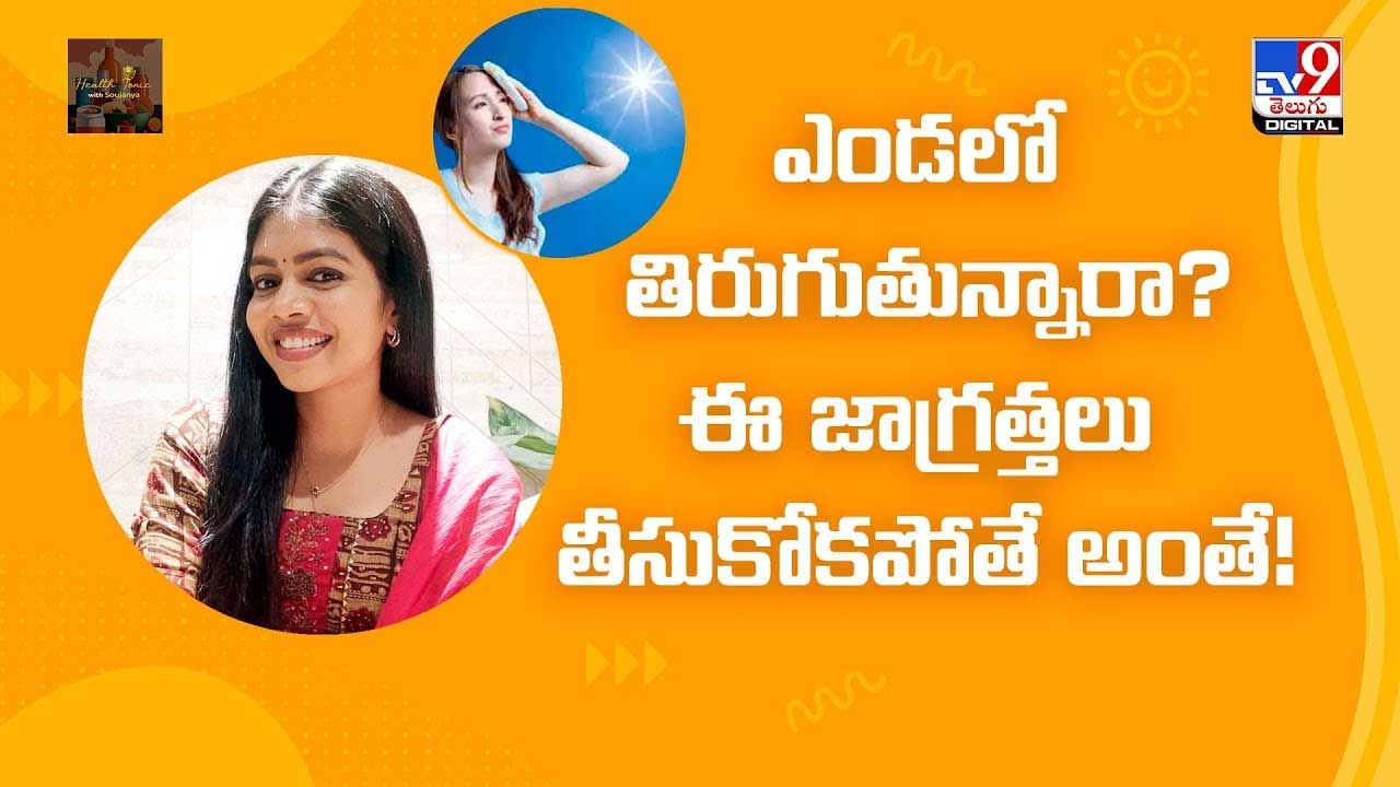 ఎండలో తిరుగుతున్నారా .. ఈ జాగ్రత్తలు తప్పని సరి వీడియో