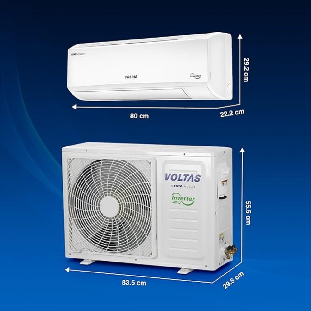 తక్కువ బడ్జెట్ లో బెస్ట్ ఏసీ కొనుగోలు చేయాలనుకునే వారు వోల్టాస్ 1.5 టన్ 3 స్టార్ ఇన్వర్టర్ ఏసీని ఎంపిక చేసుకోవచ్చు. వేరియబుల్ స్పీడ్ కంప్రెసర్ పై నడిచే ఈ ఏసీలో 4 కన్వర్టిబుల్ కూలింగ్ మోడ్ లు ఉన్నాయి. అధిక నాణ్యత కలిగిన రాగి కండెన్సర్ కాయిల్ తో పనితీరుకు ఢోకా ఉండదు. బయటి వాతావరణంతో సంబంధం లేకుండా విద్యుత్ ను ఆదా చేసే యాంటీ - ఫ్రీజ్ థర్మోస్టాట్, తక్కువ శబ్ధంతో పనిచేయడం, వోల్టేజీ హెచ్చుతగ్గులను తట్టుకునే స్టెబిలైజర్ రహిత ఆపరేషన్, టర్బో కూలింగ్ ఎయిర్ ఫ్లో, మెమరీ ఫంక్షన్ తో కూడిన ఆటో రీస్టార్ట్ దీని ప్రత్యేకతలు. అమెజాన్ లో కేవలం రూ.33,990కే ఈ ఏసీని కొనుగోలు చేయవచ్చు.