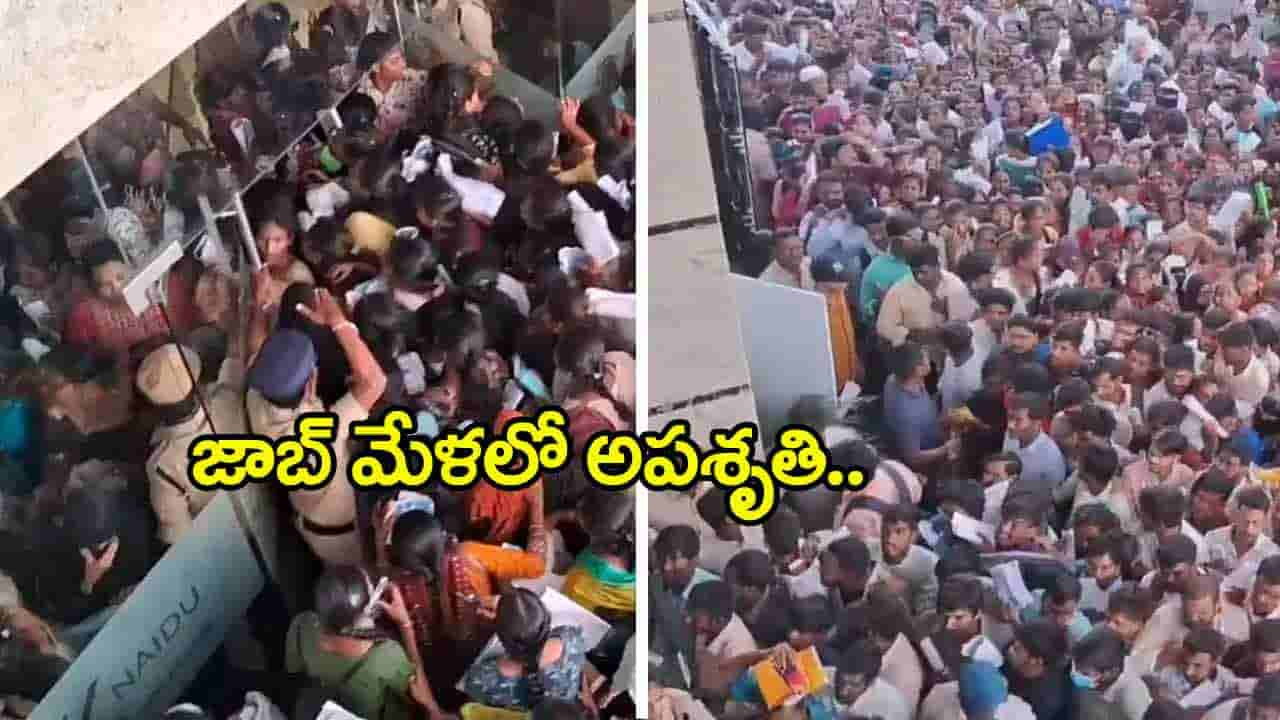 Viral Video: వరంగల్‌ జాబ్‌మేళాలో అపశృతి.. ప్రవేశ ద్వారం వద్ద తొక్కిసలాట! వీడియో చూశారా..