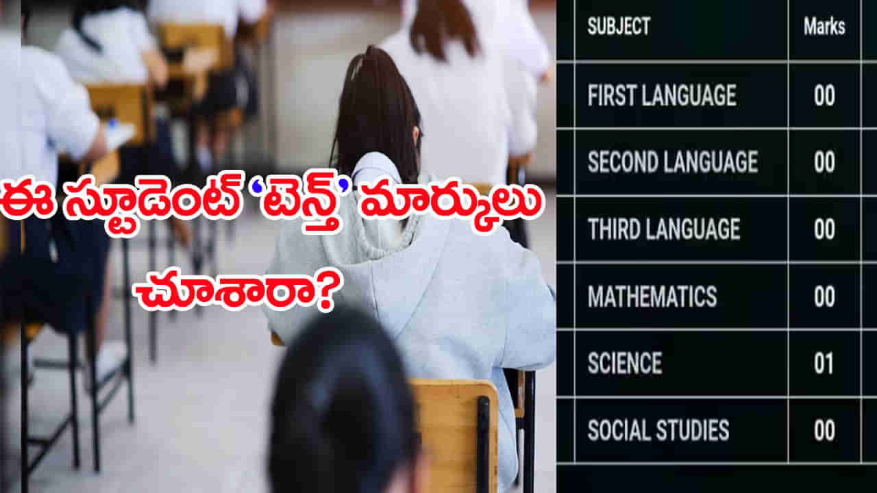 ఏడాదంతా బడికెళ్లి టెన్త్‌లో 600 మార్కులకు 1 మార్కు తెచ్చుకున్న విద్యార్ధి.. మార్కుల మెమో చూశారా?