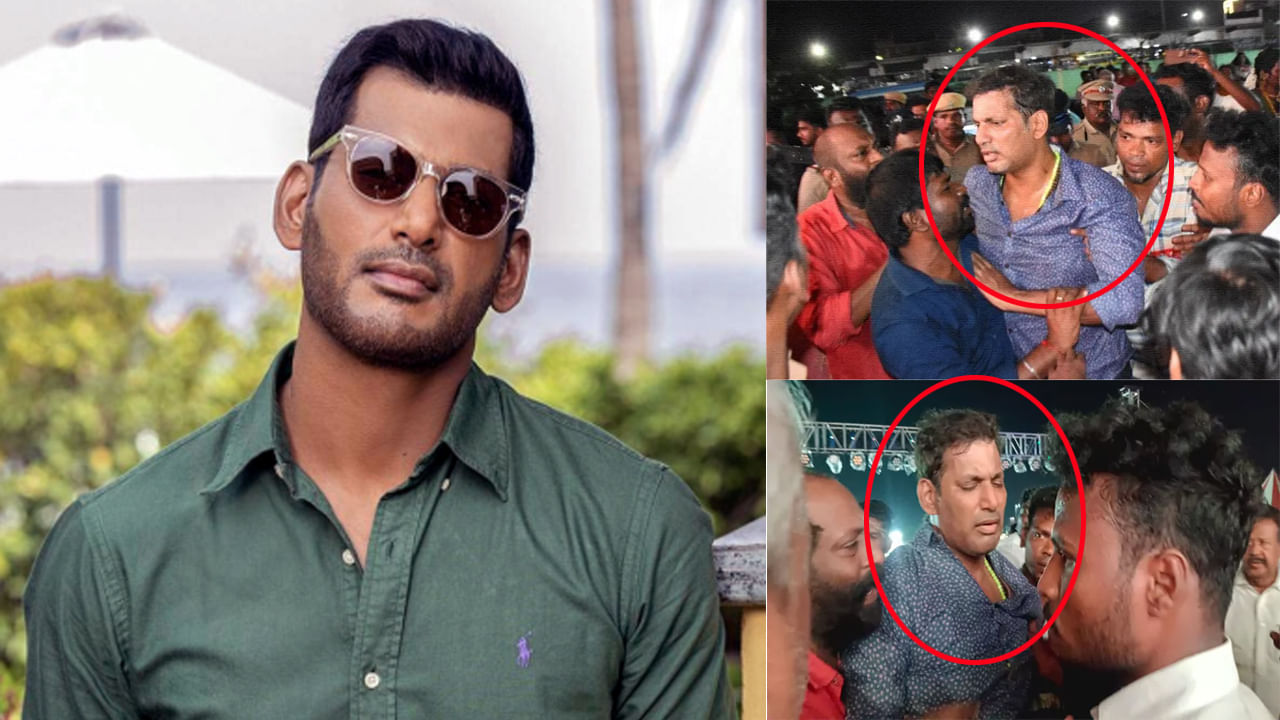 Actor Vishal: లైవ్ ఈవెంట్లో అపశృతి.. వేదికపైనే స్పృహ తప్పి పడిపోయిన హీరో విశాల్..! వీడియో చూశారా?